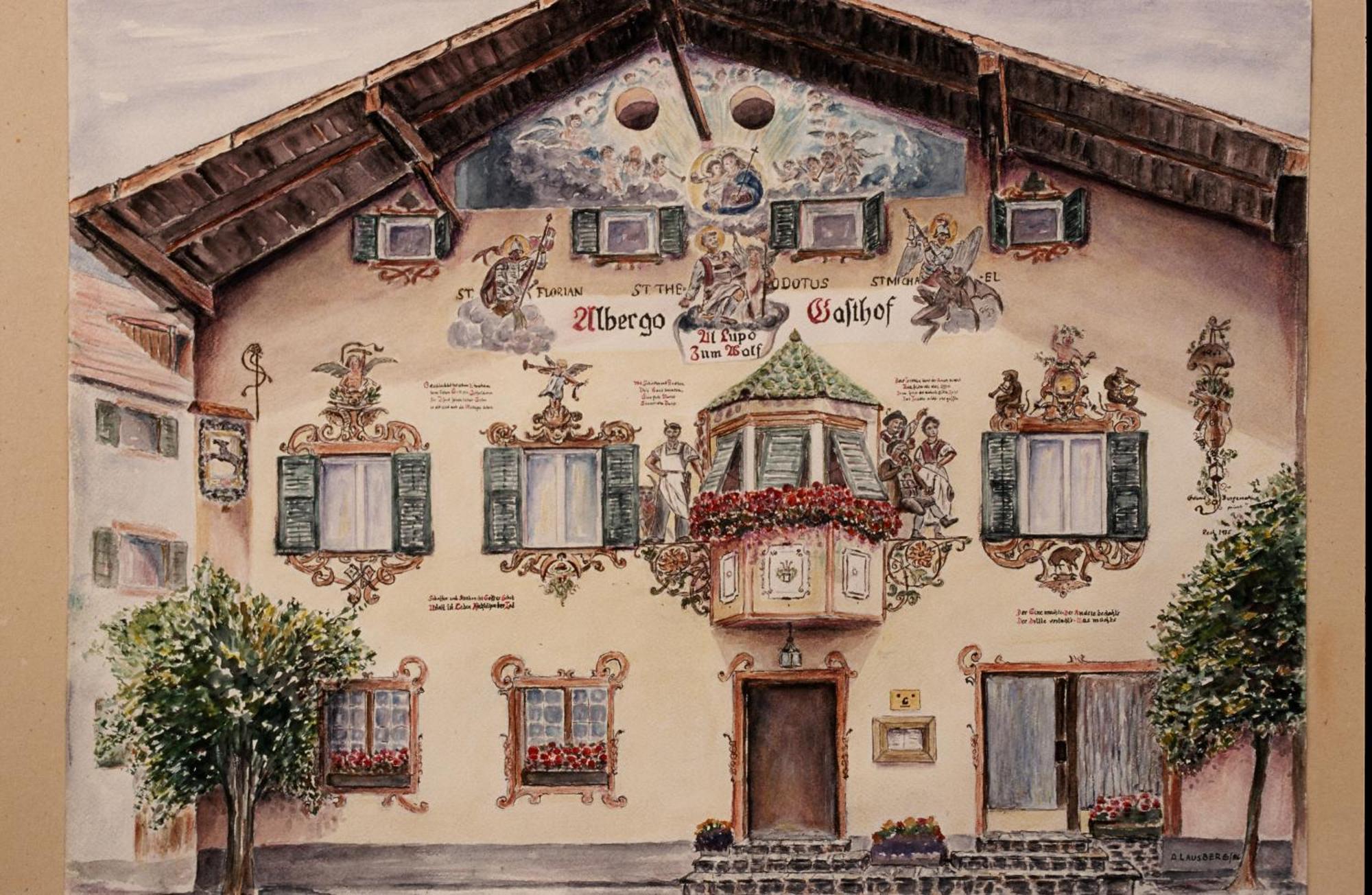 Hotel Zum Wolf Castelrotto Exterior foto
